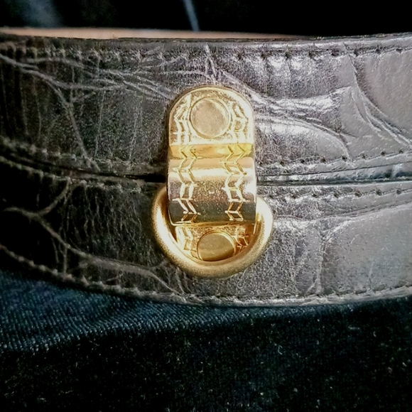 Streets Ahead Black Vintage Leather Belt. main image 6